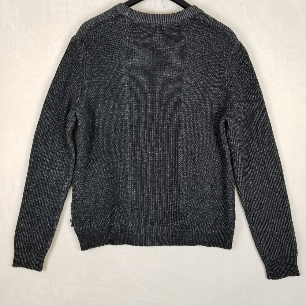 Ted‎ Baker London Mens Charcoal Gray Textured Knit Crew Neck Sweater Size 7 XXL - Picture 2 of 8